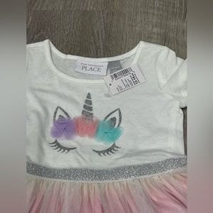 New The Children’s Place Unicorn Outfit Tutu 12-18 months  OC12
